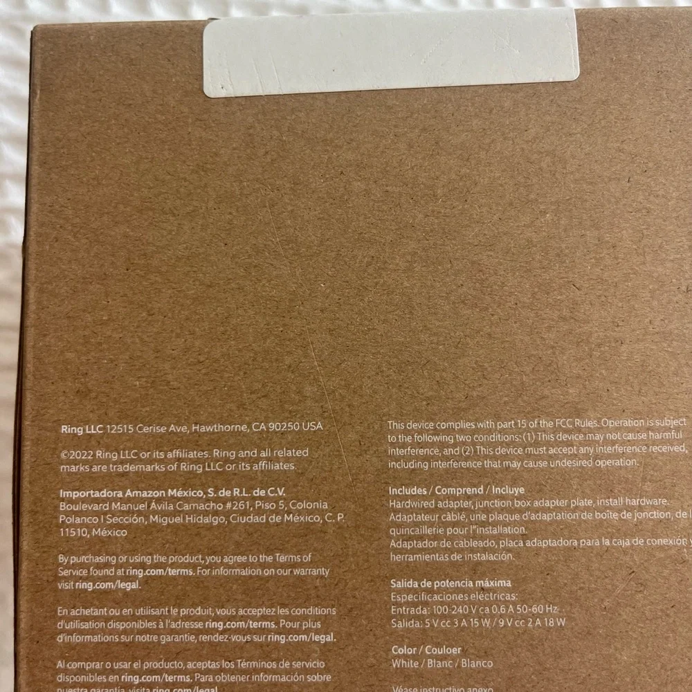 Ring Brown Kraft Packaging with White Logo 2x